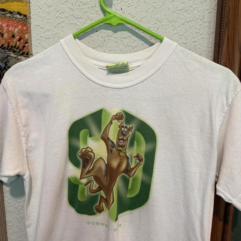 Vintage 2001 RARE Kids Scooby-Doo Cartoon Network Promo Shirt Size Kids Large - Picture 3 of 7